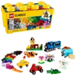 LEGO Classic Medium Creative Brick Box – 484-Piece Toy Set with Train, Car, Tiger, and Accessories | Birthday Gift for Kids 4+ | Endless Building Fun - Image 4
