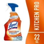 Lysol Kitchen Pro Antibacterial Cleaner Spray – Citrus Scent, 22 oz | Kills 99.9% of Bacteria | Grease & Grime Remover for Kitchens, Counters & Appliances