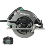Metabo HPT C7SB3 7-1/4" Circular Saw Kit – 15-Amp, 6,000 RPM Motor, Integrated Dust Blower, 24T Premium Framing/Ripping Blade & Single-Handed Bevel Adjustment