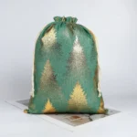 Namzi 10pcs Christmas Drawstring Gift Bags,Christmas Bags with Drawstring, Drawstring Christmas Gift Bags Drawstring, Gift Wrap Bags，Style B