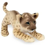Real Planet 18.8″ Tan Lion Cub Plush – Realistic Cuddly Stuffed Animal & STEM Learning Gift