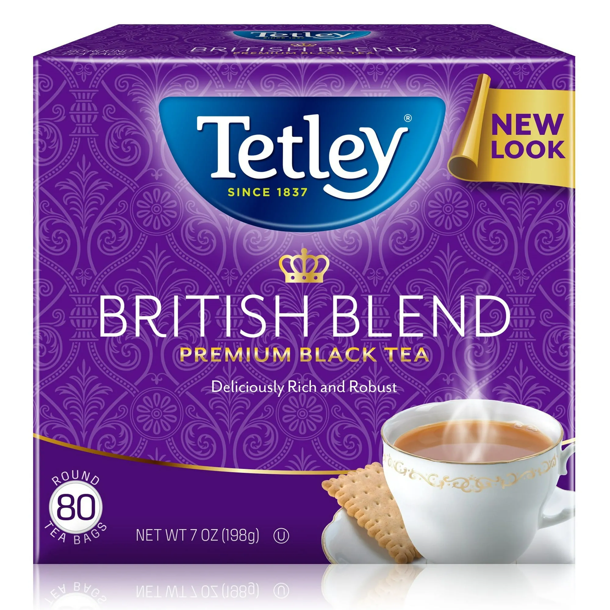 Tetley-British-Blend-Premium-Bla Tetley British Blend Premium Black Tea – 80 Tea Bags, Rich & Authentic Flavor - Image 1