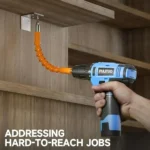 PULITUO 12V Cordless Power Drill Kit – Electric Drill with Battery, Charger, 3/8" Keyless Chuck, 21+1 Torque Settings, Built-in LED Light for Home DIY Projects (Blue) - Image 2