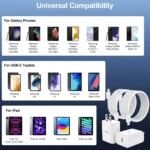 45W Samsung Super Fast Charger USB-C Wall Adapter with 10FT USB-C Charging Cable – Ultra-Fast Charging for Samsung Galaxy S25 Ultra/S25/S24/S23 Ultra/S22 Ultra/S20 Ultra & Android Devices - Image 8