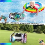UUGEE 2.4GHz 4WD Amphibious Remote Control Car & Boat – 360° Stunt RC Truck with LED Lights, All-Terrain RC Vehicle for Boys & Girls Ages 8+, Birthday & Christmas Gift - Image 4