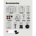 HOTO 35-in-1 Cordless Mini Rotary Tool Kit – Compact Black Rotary Tool for Sanding, Polishing, Drilling, Engraving, and DIY Crafts - Image 7