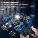 kibhous RC Stunt Car, 360° Spins Remote Control Car, 4WD RC Car with Lights Toy Gift for Boys Girls Kids - Image 4