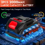 UNTIMATY 6" Mini Cordless Chainsaw – Handheld Wood Cutter with 2 Batteries & 2 Chains for Tree Trimming and DIY Projects - Image 3