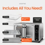 Gourmia 24L French Door Digital Toaster Oven & Air Fryer - Image 3