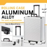 UBesGoo 799-Piece Premium Tool Set with Wheeled Trolley Case – Complete Household Repair & Mechanics Hand Tool Kit (Silver) - Image 4