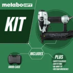 Restored Metabo HPT NT50AE2M 18-Gauge Pneumatic Finish Brad Nail Gun – Refurbished, Professional-Grade Tool for Woodworking and Finish Carpentry - Image 3