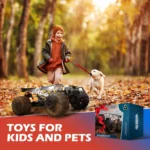 JoyStone High Speed RC Car, 1:16 Scale 30+MPH Remote Control Monster Truck All Terrain Off-Road Truck, 4WD Electric Vehicle Hobby Toy with 2 Batteries for Kids Adults - Image 4