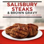 Banquet Family Size Salisbury Steaks with Brown Gravy, Frozen Meal, 27 oz - Image 2