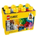 LEGO Classic Medium Creative Brick Box – 484-Piece Toy Set with Train, Car, Tiger, and Accessories | Birthday Gift for Kids 4+ | Endless Building Fun