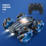 kibhous RC Stunt Car, 360° Spins Remote Control Car, 4WD RC Car with Lights Toy Gift for Boys Girls Kids - Image 7