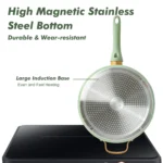 SENSARTE 18-Pc Nonstick Cookware Set – Green - Image 2