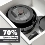 SENSARTE 8-Pc Nonstick Cookware Set with Removable Handle - Image 2