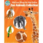 Real Planet 18.8″ Tan Lion Cub Plush – Realistic Cuddly Stuffed Animal & STEM Learning Gift (Copy) - Image 4