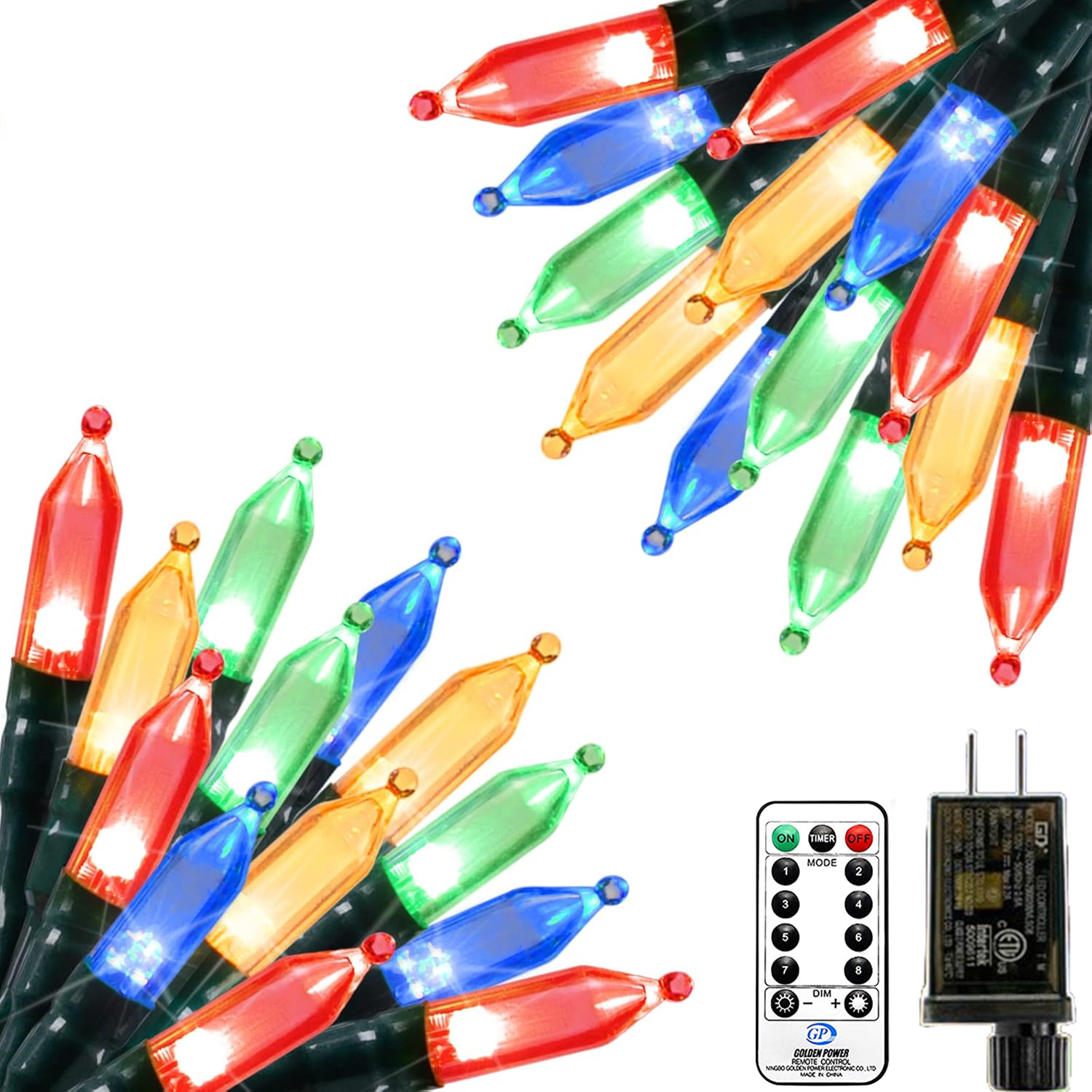 lp AVOXEZOR 600 LED Christmas String Lights – 207 Ft Multicolor Outdoor Lights with Remote & 8 Modes - Image 1